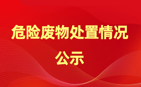 2021年危險廢物處置情況公示