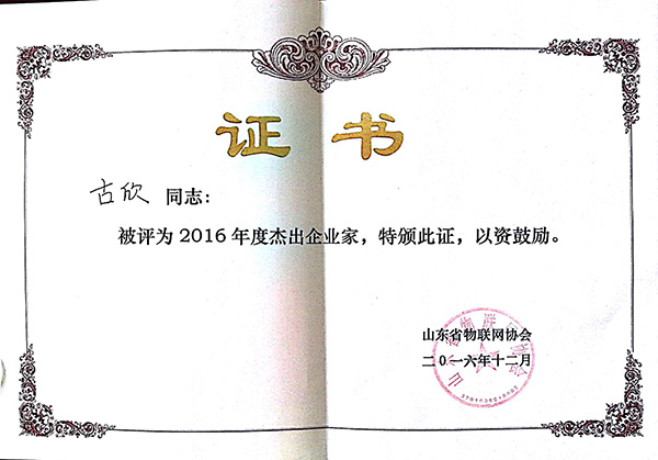 2016年度杰出企業(yè)家