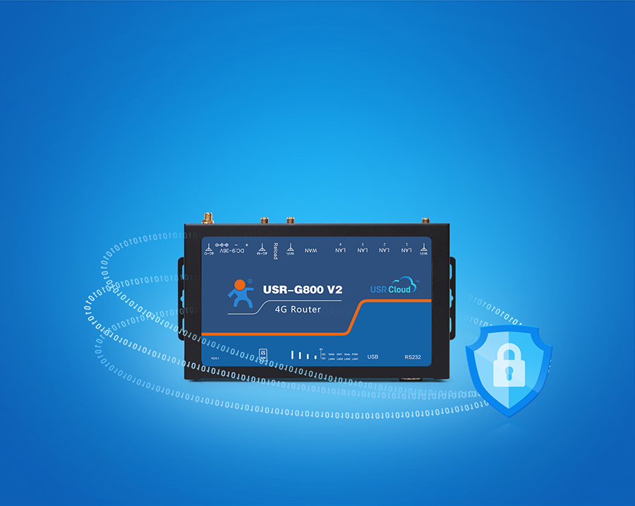 四口云工業(yè)路由器支持VPN加密傳輸，數(shù)據(jù)更安全