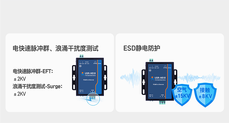 單串口服務(wù)器n510 多重硬件防護(hù)